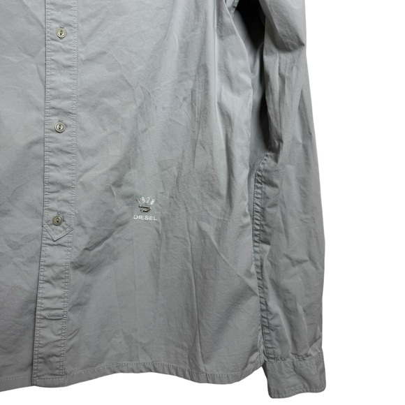 Vtg Y2K Diesel 1978 Long Sleeve Button Up Shirt Size Large Slate Grey - Picture 3 of 7